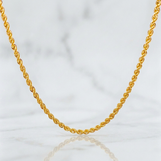 Cadena Lazo 2.55 g / 17 3/4 in / 2.15 mm Oro Amarillo 18K