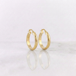 Hoop Earrings Gera 3.2gr / 1 in / Yellow Gold 18K *
