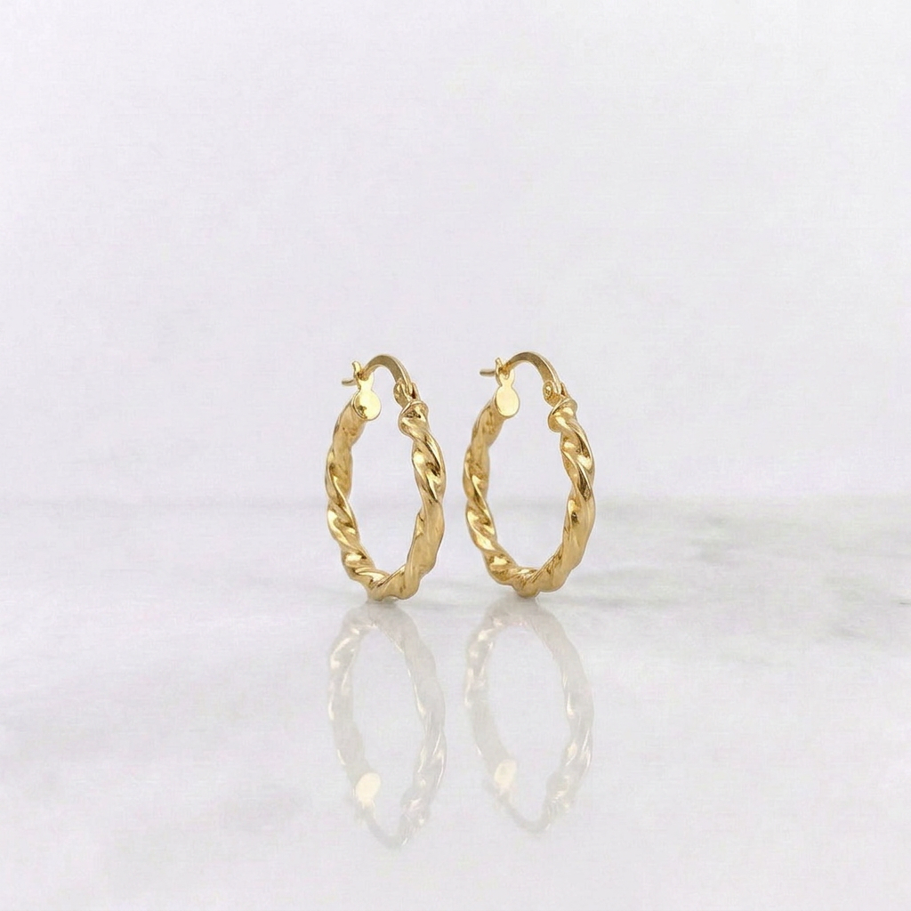Candongas Milu 1.8gr / 1 in / Oro Amarillo 18K ©