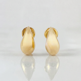 Stud Earrings Drop 0.85 g / in / 10.2 mm Yellow Gold 18K