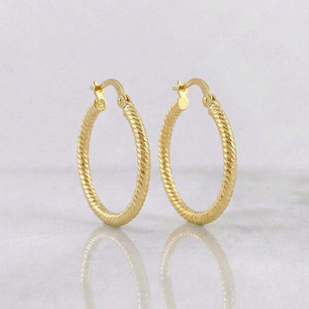 Candongas Lucy 1.5gr / 1 in / Oro Amarillo 18K *