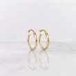 Candongas Clau Mini 0.8 g / 1/2 in Oro Amarillo 18K