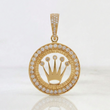 Dije Corona 9.95gr / 1 3/4 in / Oro Amarillo 18K $
