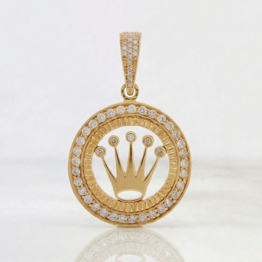 Dije Corona 9.95gr / 1 3/4 in / Oro Amarillo 18K $