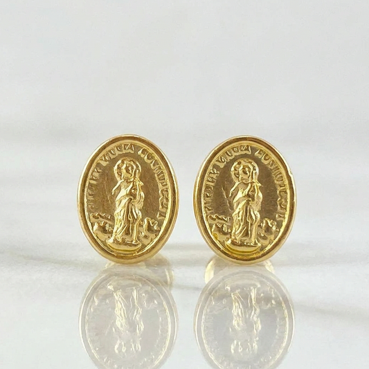 Topos Maria Auxiliadora 0.75 g / in / 9 mm Oro Amarillo 18K
