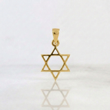 Dije Estrella de David 1.3g / 1 in Oro Amarillo 18K