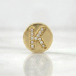 Dije Herraje Letra K 1.3gr / 1/2 in / Oro Amarillo 18K *