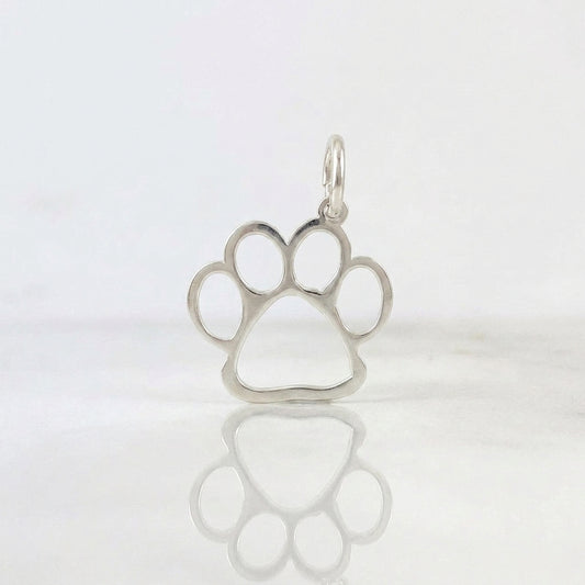 Dije Huella Silueta 0.55 g / 1 in Plata 925