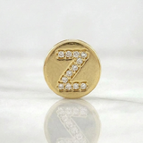 Dije Herraje Letra Z 1.4gr / 1/2 in / Oro Amarillo 18K ©