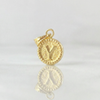Pendant Letter and Framed Border 0.6g / 3/4 in 18K Yellow Gold