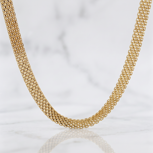 Cadena China 20.8g / 24 in / 6.4mm Oro Amarillo +1 18K