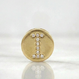 Pendant Charm Letter I 1.4gr / 1/2 in / Yellow Gold 18K