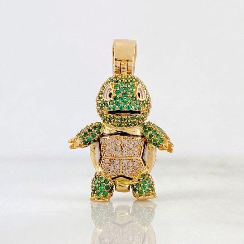 Dije Tortuga Divertida 11.9g / 1 1/2 in Oro Amarillo 18K