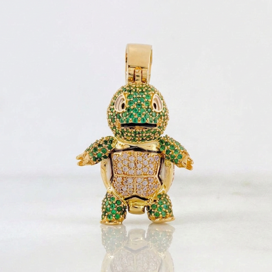 Dije Tortuga Divertida 11.9g / 1 1/2 in Oro Amarillo 18K