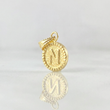 Dije Letra N Marco Bordeado 0.5g / 3/4 in Oro Amarillo 18K