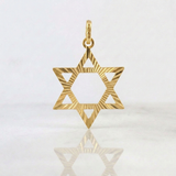 Star of David Pendant 2 g / 1 1/4 in 18K Yellow Gold