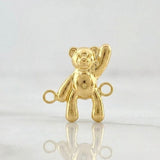 Herraje Oso Mano Arriba 0.55g / 1/2 in Oro Amarillo 18K