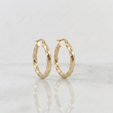 Candongas Kari 2.25gr / 1 in / Oro Amarillo 18K &