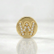 Dije Herraje Letra W 1.4gr / 1/2 in / Oro Amarillo 18K ©