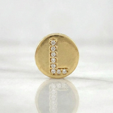 Dije Herraje Letra L 1.4gr / 1/2 in / Oro Amarillo 18K *