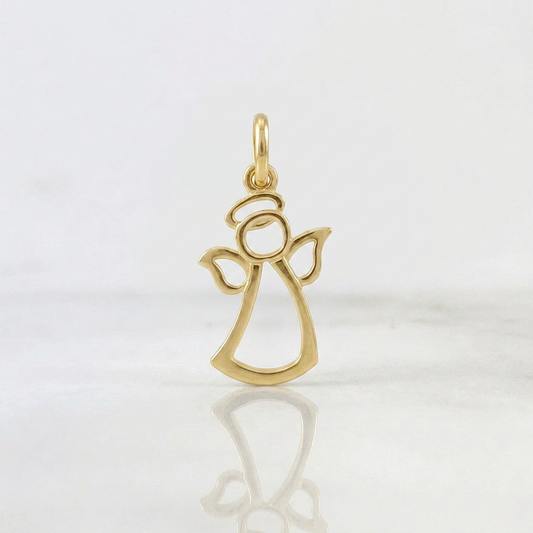 Dije Silueta Ángel 0.75g / 3/4 in Oro Amarillo 18K