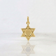 Pendant Star of David 0.5g / 3/4 in Yellow Gold 18K