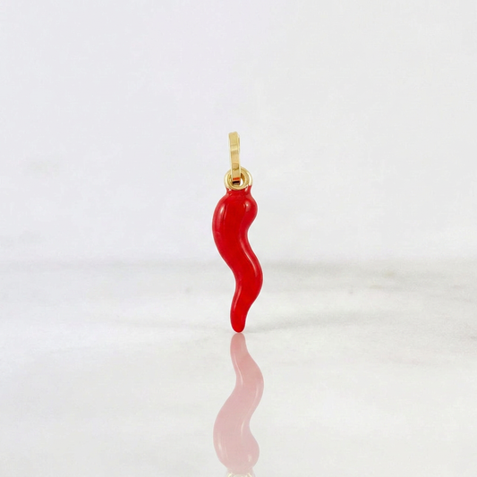 Dije Chile Jalapeño 0.8g / 1 in Oro Amarillo 18K