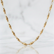 Cadena Rustica Rombo Abultado 11.6g / 24 in / 4.5mm Oro Amarillo 18K