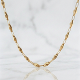 Cadena Rustica Rombo Abultado 11.6g / 24 in / 4.5mm Oro Amarillo 18K