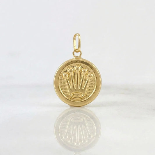Dije Corona 0.4g / 1/2 in Oro Amarillo 18K