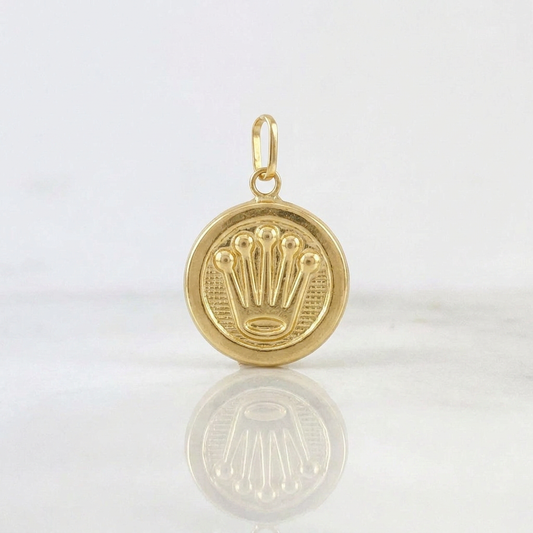 Dije Corona 1.05g / 3/4 in Oro Amarillo 18K