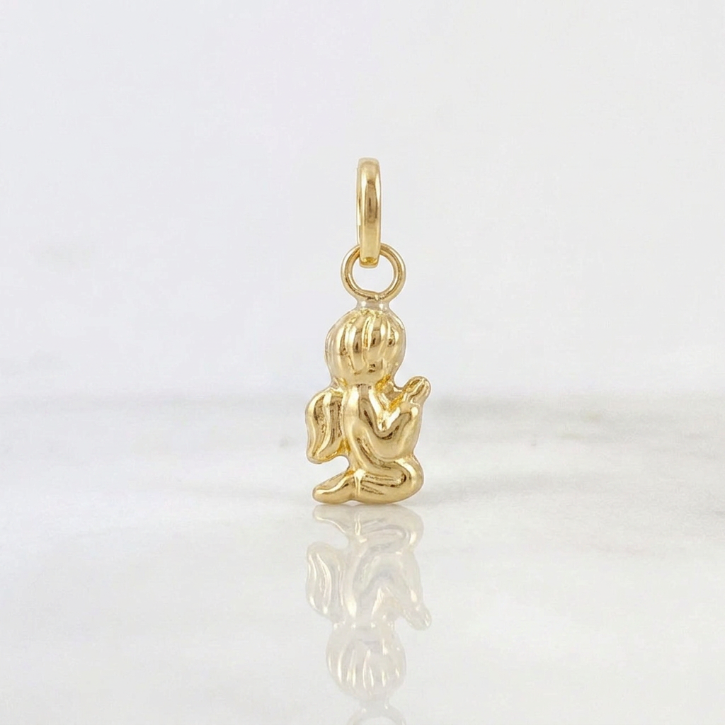 Dije Ángel de la Guarda 0.15g / 1/2 in Oro Amarillo 18K