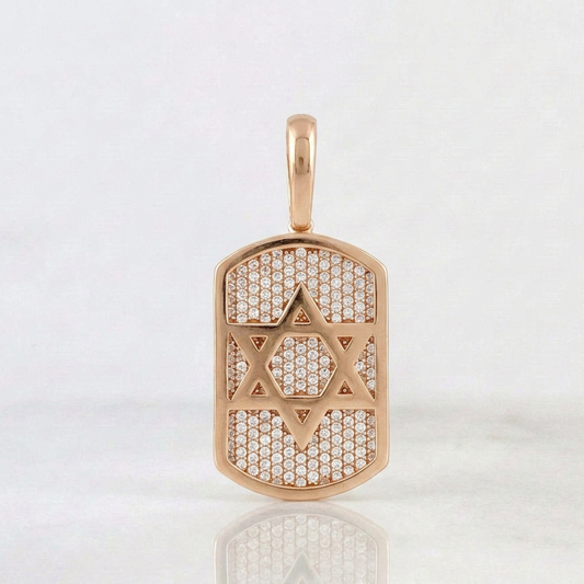 Dije Estrella De David 6.55 g / 1 1/2 in Oro Rosa 18K