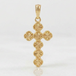 Clover Cross Pendant 7.15gr / 2 1/4 in / Yellow Gold Nac.Esp. 18K