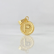 Pendant Letter P Framed Border 0.55g / 3/4 in 18K Yellow Gold