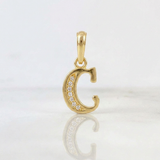 Pendant Italic Letter C 1g / 3/4 in 18K Yellow Gold