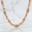 Rustic Bar Chain 59.35g / 28 in / 5.9mm 18K Rose Gold