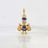 Dije Pato Bolsa Dinero 1.45gr / 1 in / Oro Amarillo 18K *