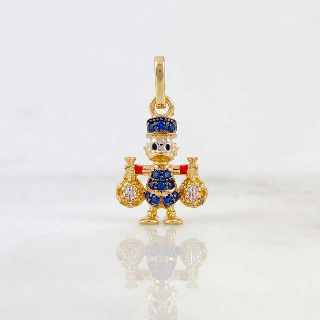 Pendant Duck Money Bag 1.45gr / 1 in / Yellow Gold 18K