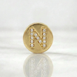 Letter N Charm Pendant 1.45gr / 1/2 in / Yellow Gold 18K *