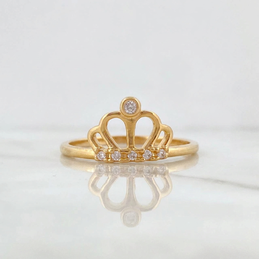 Crown Ring 1.2g / T5 1/2 Yellow Gold 18K