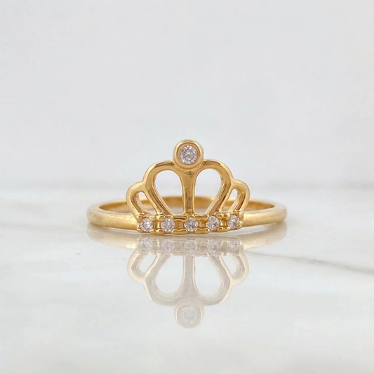 Crown Ring 1.2g / T6 1/2 Yellow Gold 18K