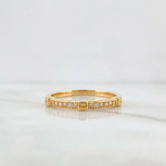 Churumbela Screw Ring 1.4g / T6 1/2 Yellow Gold 18K