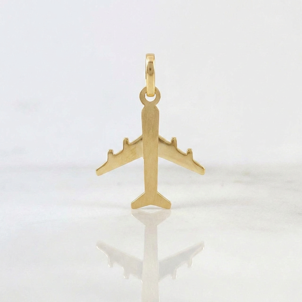 Pendant Airplane 1.2g / 1 in 18K Yellow Gold