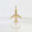 Pendant Airplane 1.2g / 1 in 18K Yellow Gold