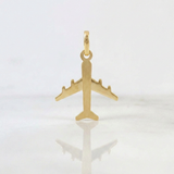 Pendant Airplane 1.2g / 1 in 18K Yellow Gold