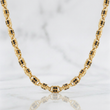 Rustic Cylinder Chain 53g / 26 in / 5mm Yellow Gold 18K