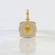 Pendant Crown 2.8g / 1 in Two-Tone Yellow White Gold 18K