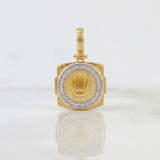 Pendant Crown 2.8g / 1 in Two-Tone Yellow White Gold 18K