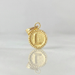 Pendant Letter L Framed Border 0.55g / 3/4 in Yellow Gold 18K